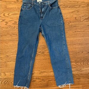 Abercrombie & Fitch Women's Straight Leg Jeans - Dark Blue